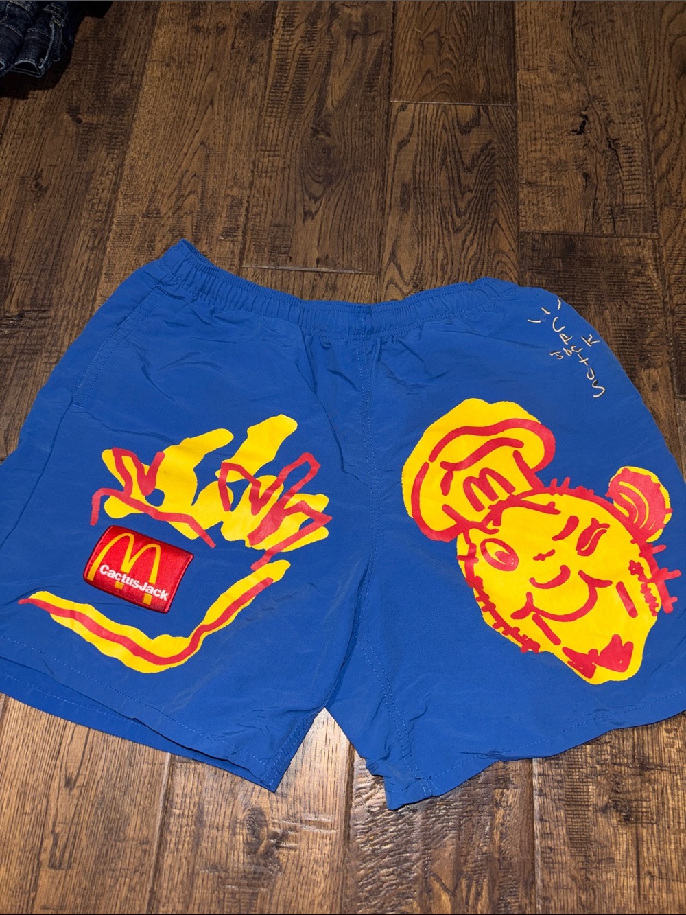 SUPER RARE Cactus Jack x McDonald’s Blue Graphic Athletic Shorts